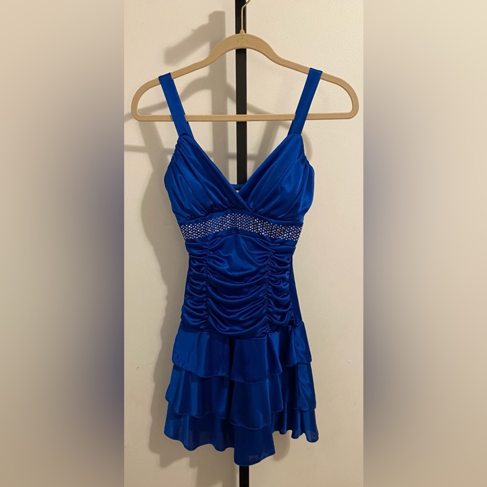 Taboo Shimmering Blue Dress Size Small